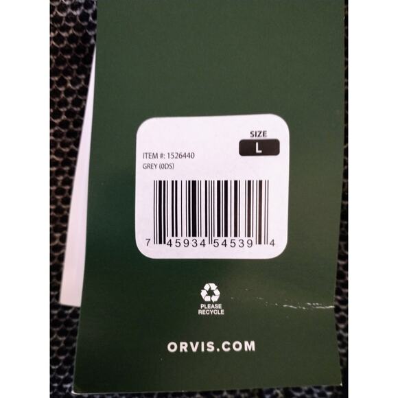 Orvis 1/4 Zip Fleece Lined Jacket. Men's Large. Black. NWT - Picture 11 of 13